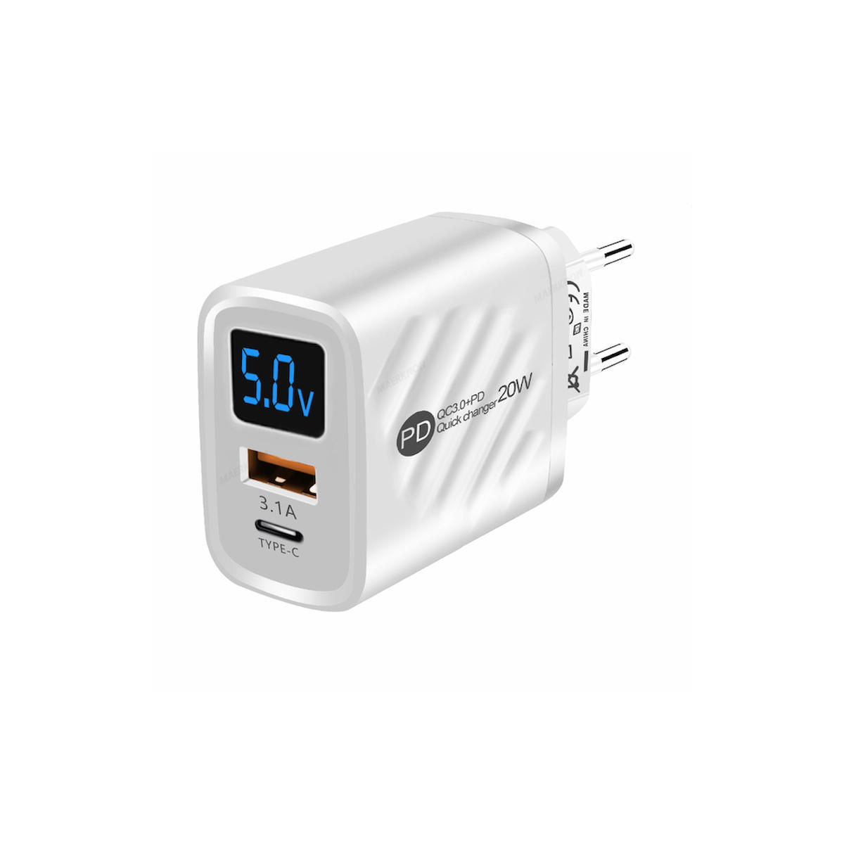 Zuidid Universal Kablolu 20 W Hızlı Şarj Aleti Beyaz