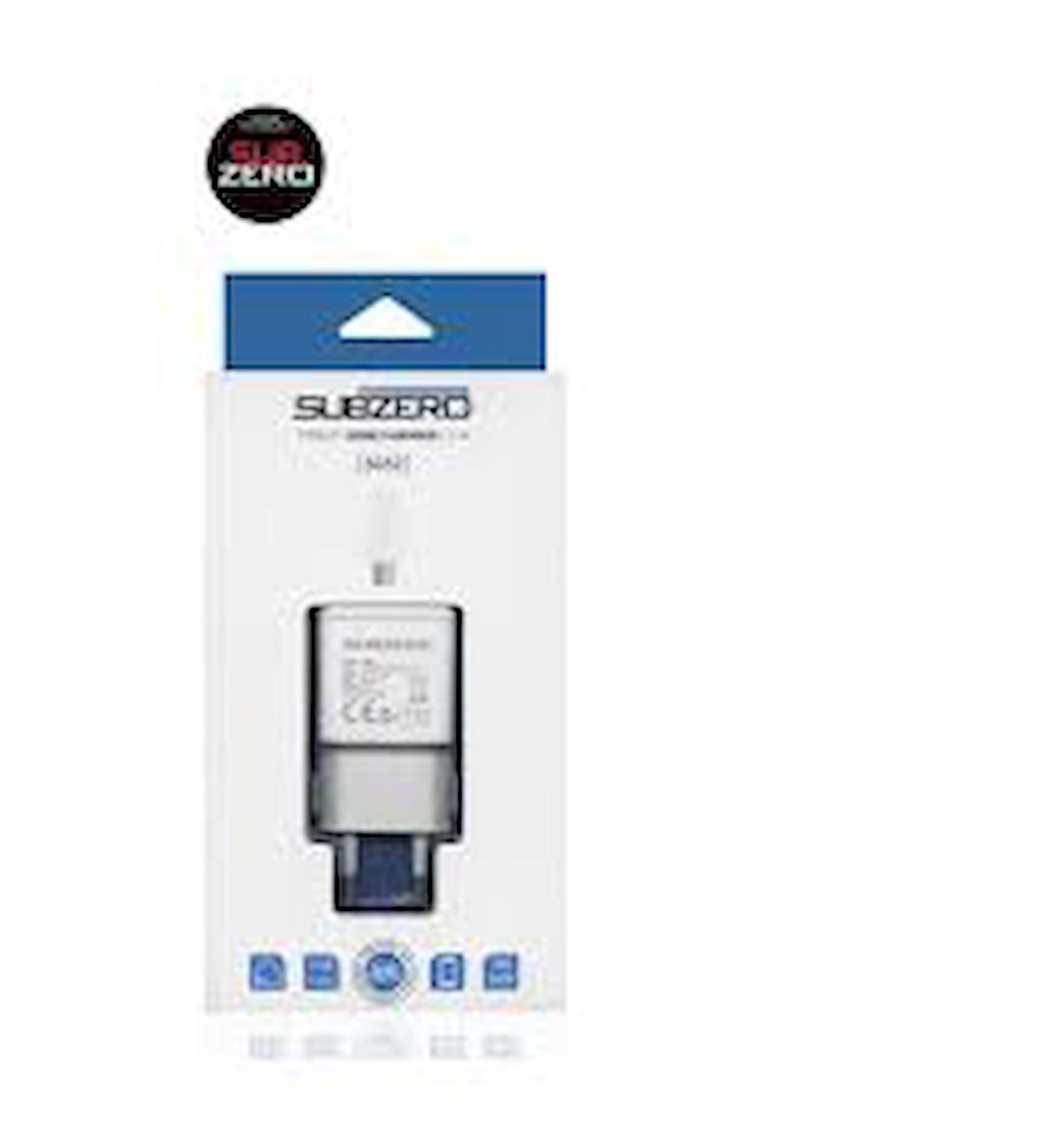 Subzero Universal Type-C Kablolu 2 Amper Hızlı Şarj Aleti Beyaz