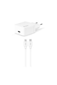 Ttec 2SCM07 iPhone Lightning - Type-C Kablolu 20 W Hızlı Şarj Aleti Beyaz