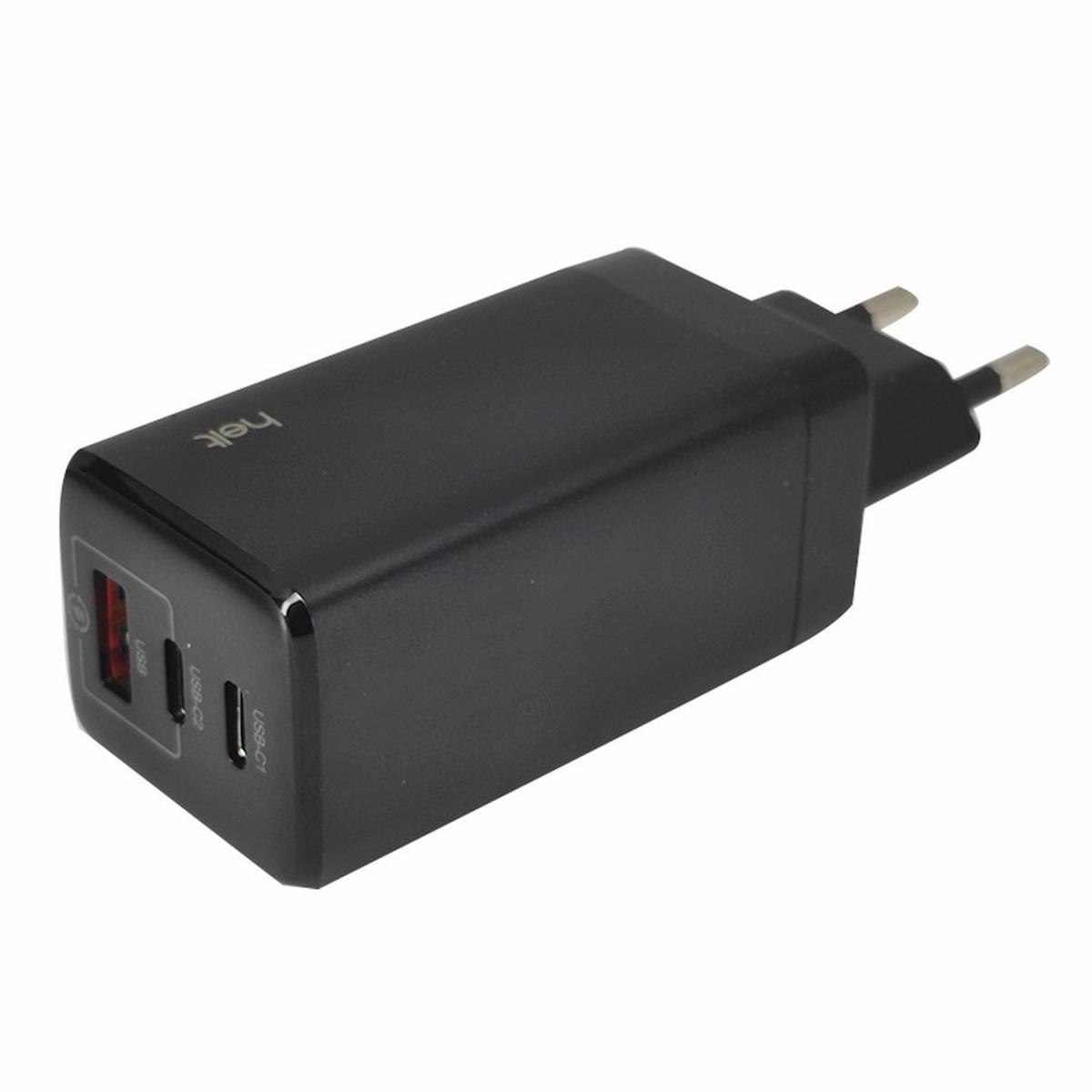 Helt HT-HCH02 Universal USB Type C Kablolu 65 W Hızlı Şarj Aleti Siyah