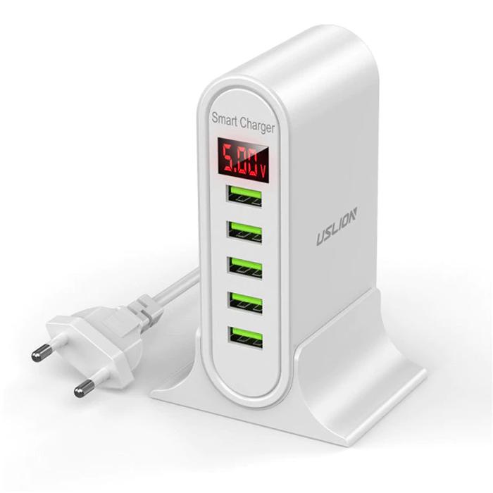 Uslion Universal USB Kablolu 5 W Hızlı Şarj Aleti Beyaz