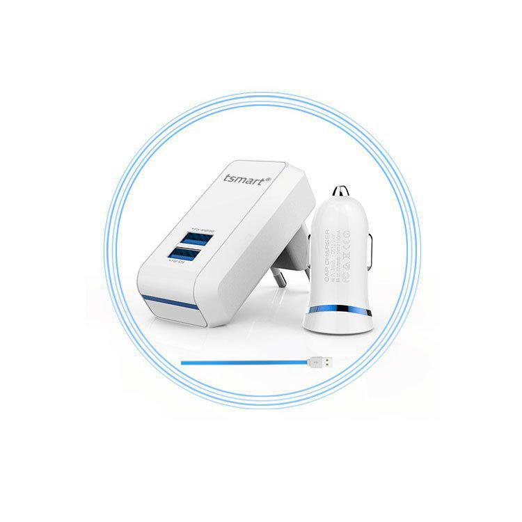 Tsmart Universal Kablolu Hızlı Şarj Aleti Beyaz