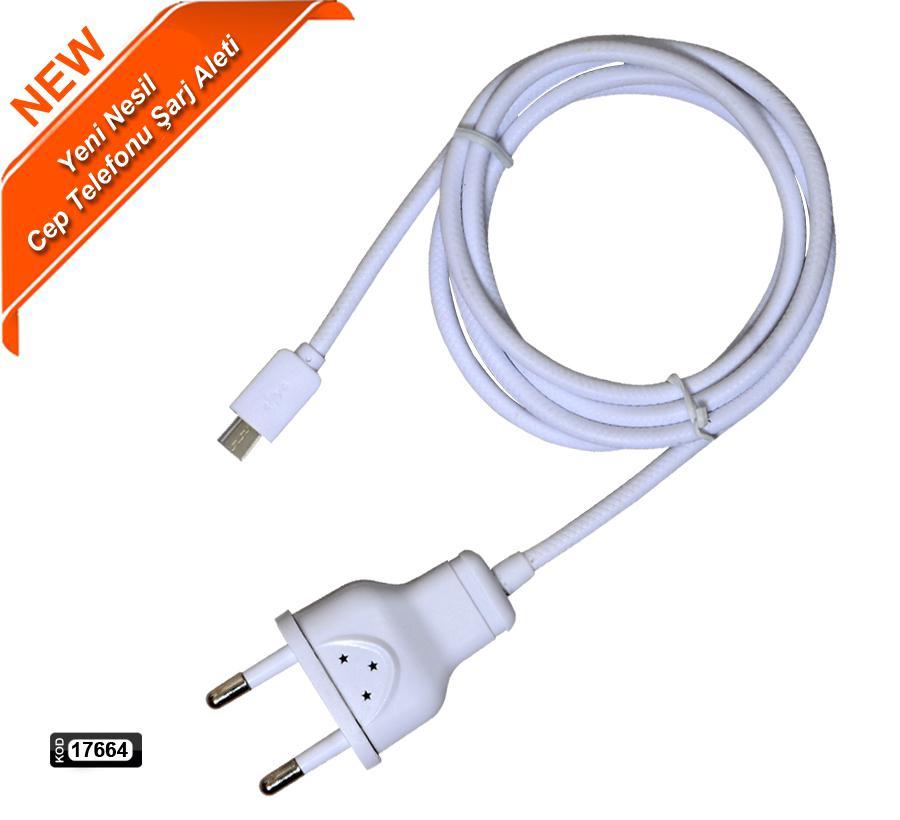 Polaxtor 17664 Universal Kablolu Hızlı Şarj Aleti Beyaz