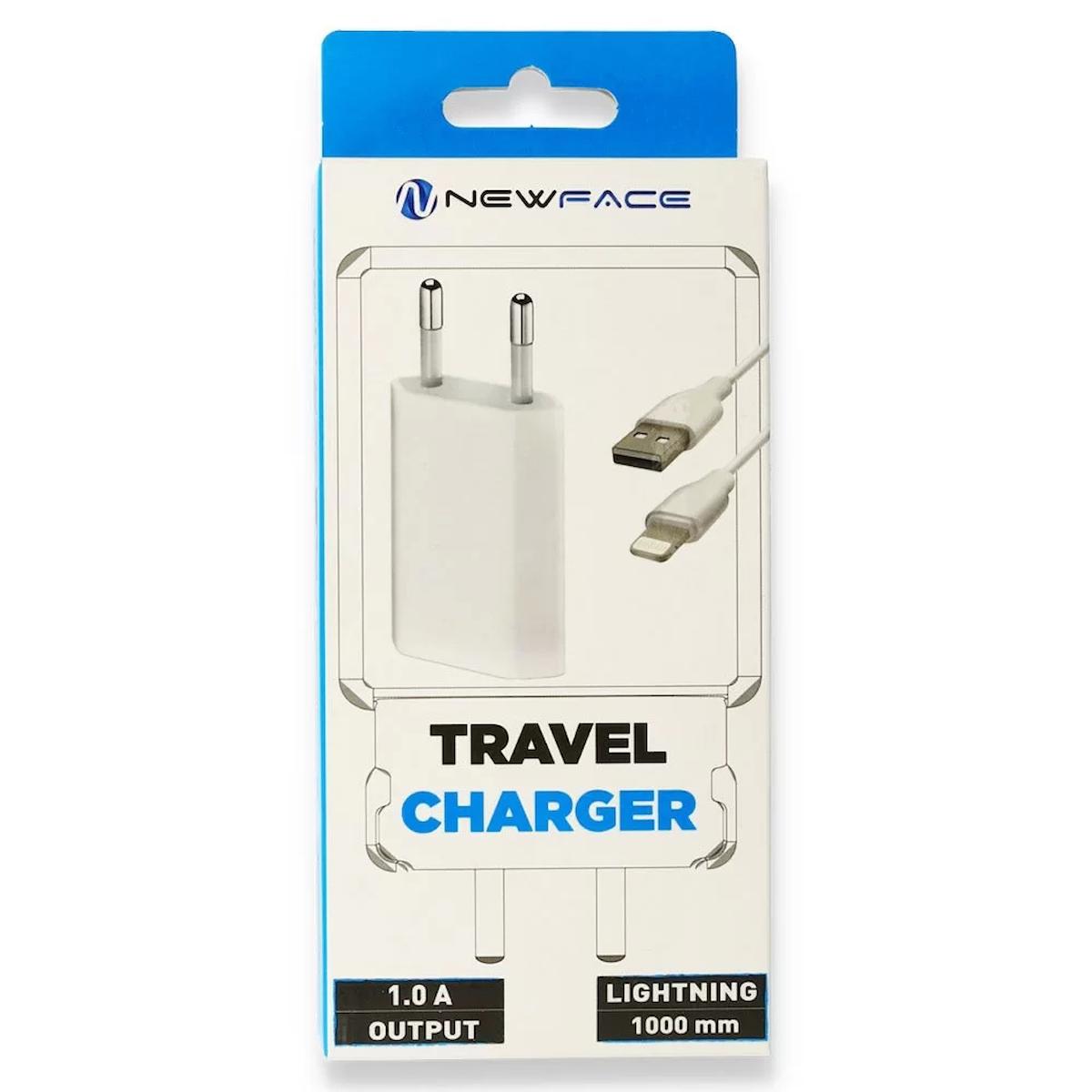 Newface NF-42 iPhone Lightning Kablolu Hızlı Şarj Aleti Beyaz