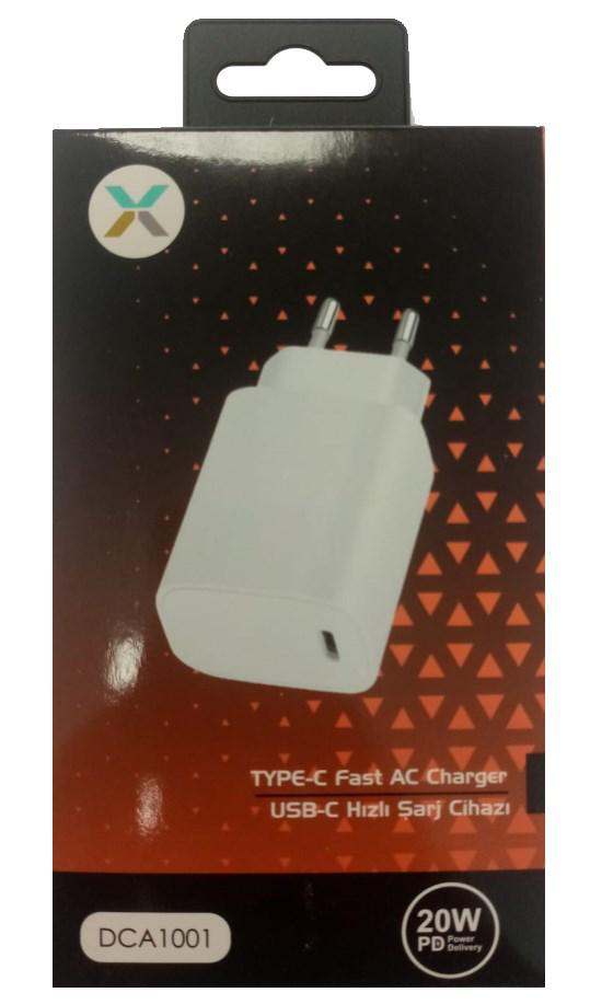 Dexim Universal USB Kablolu 20 W Hızlı Şarj Aleti Beyaz