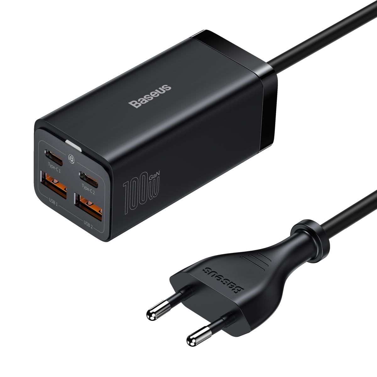 Baseus GaN3 Pro Universal Kablolu Hızlı Şarj Aleti Siyah