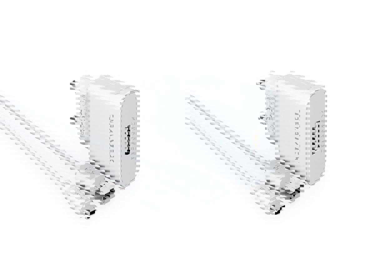 Dramex D26t Universal Type-C Kablolu Hızlı Şarj Aleti Beyaz