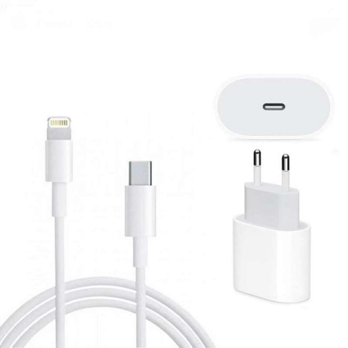 Hanmach iPhone Lightning Kablolu 20 W Hızlı Şarj Aleti Beyaz