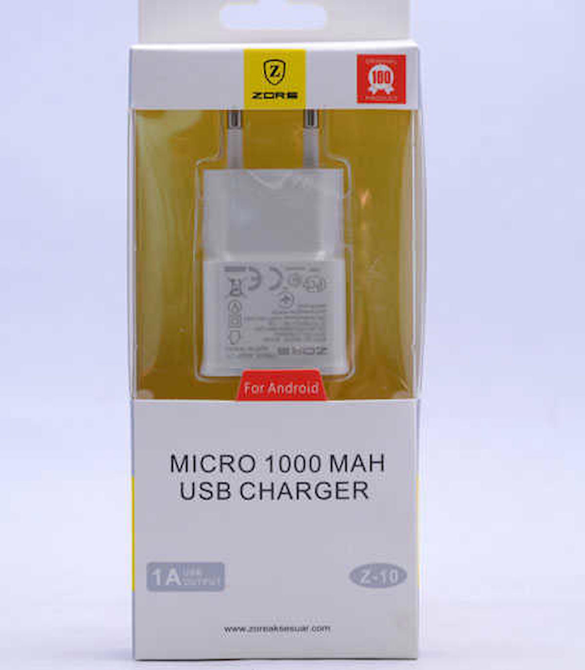 Zore Z-10 Universal USB Kablolu Hızlı Şarj Aleti Beyaz
