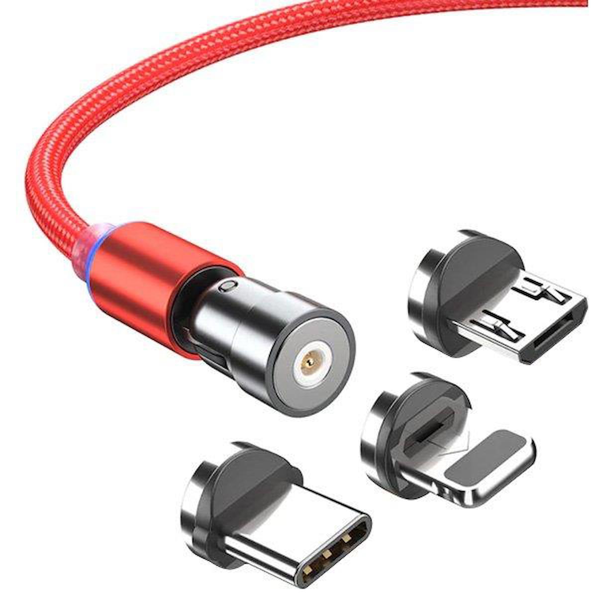Zhltools iPhone USB Kablolu Hızlı Şarj Aleti Kırmızı
