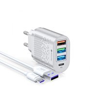 Zuidid Universal Micro USB Kablolu 48 W Hızlı Şarj Aleti Beyaz