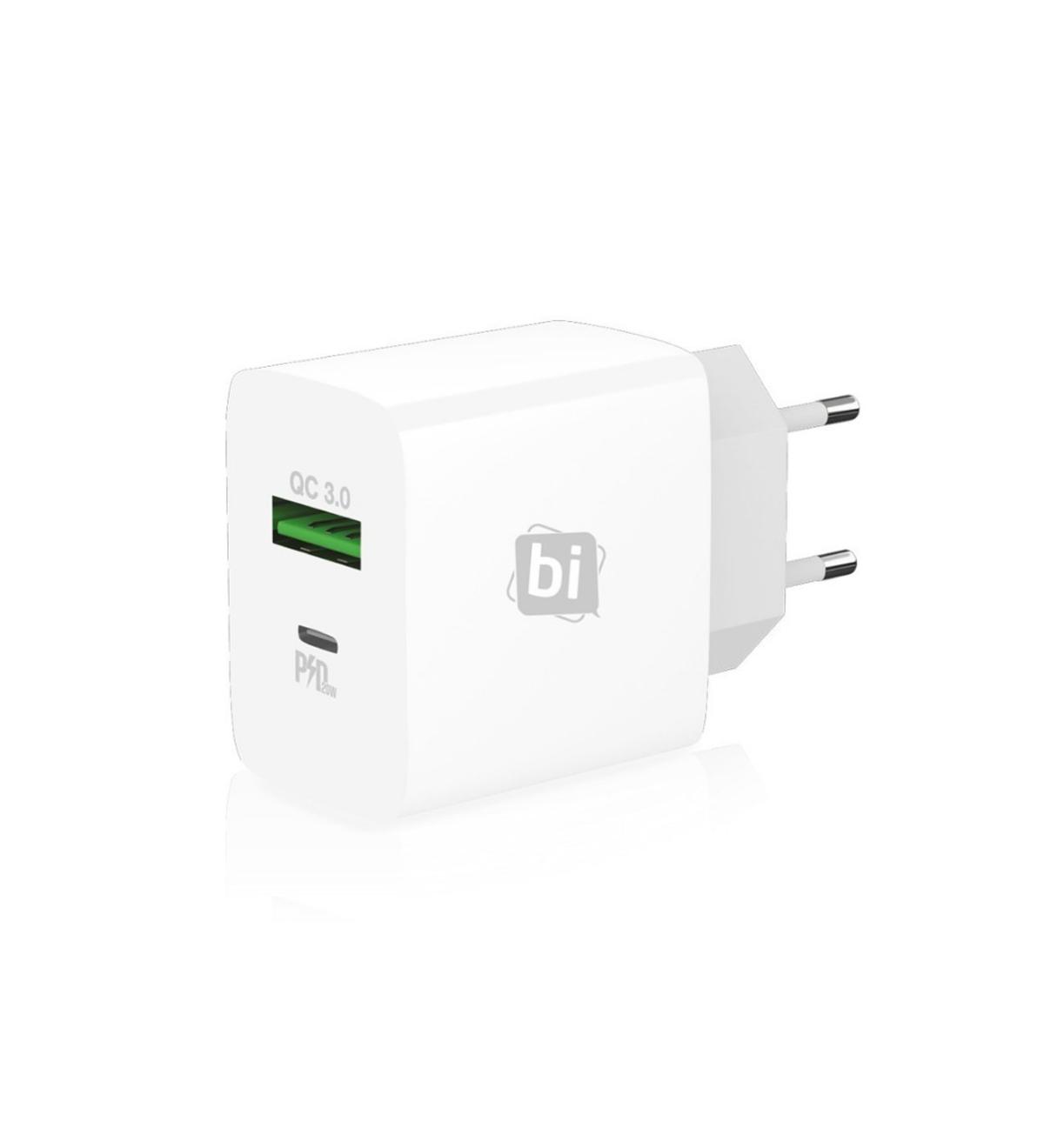 Bipower BI-204 Universal USB Kablolu 20 W Hızlı Şarj Aleti Beyaz