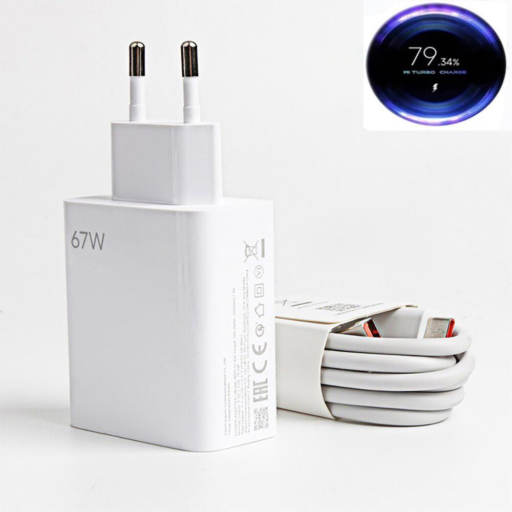 Robeve Xiaomi Type-C Kablolu 67 W Hızlı Şarj Aleti Beyaz