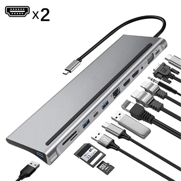 Ally 12 In 1 Universal Type-C Kablolu Hızlı Şarj Aleti Siyah