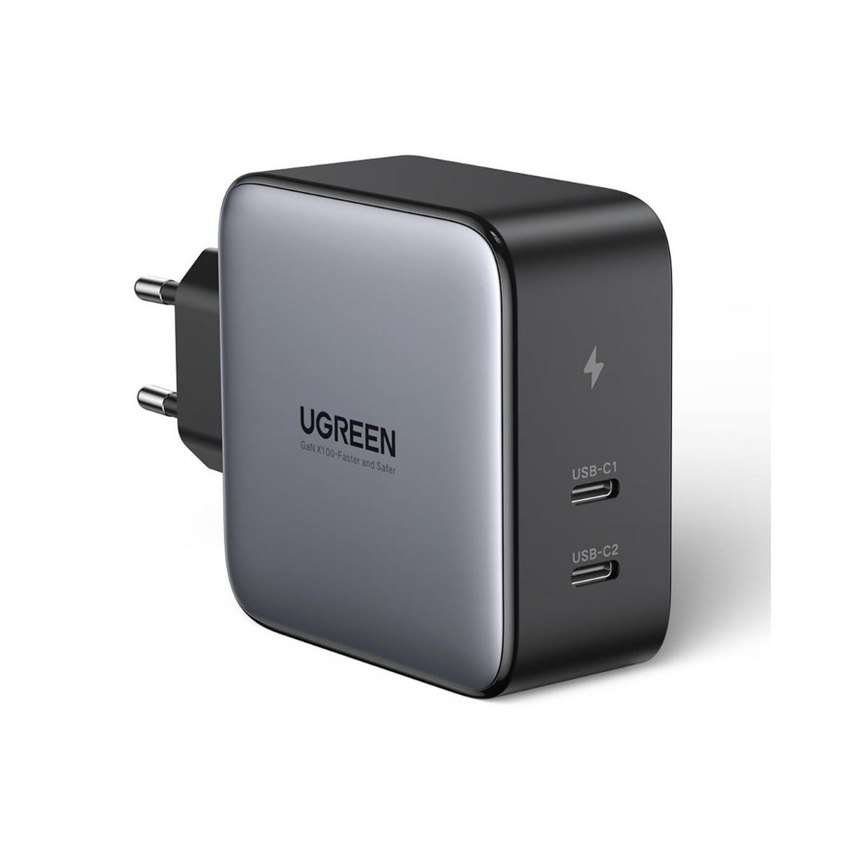 Ugreen Universal Type-C Kablolu Hızlı Şarj Aleti Siyah
