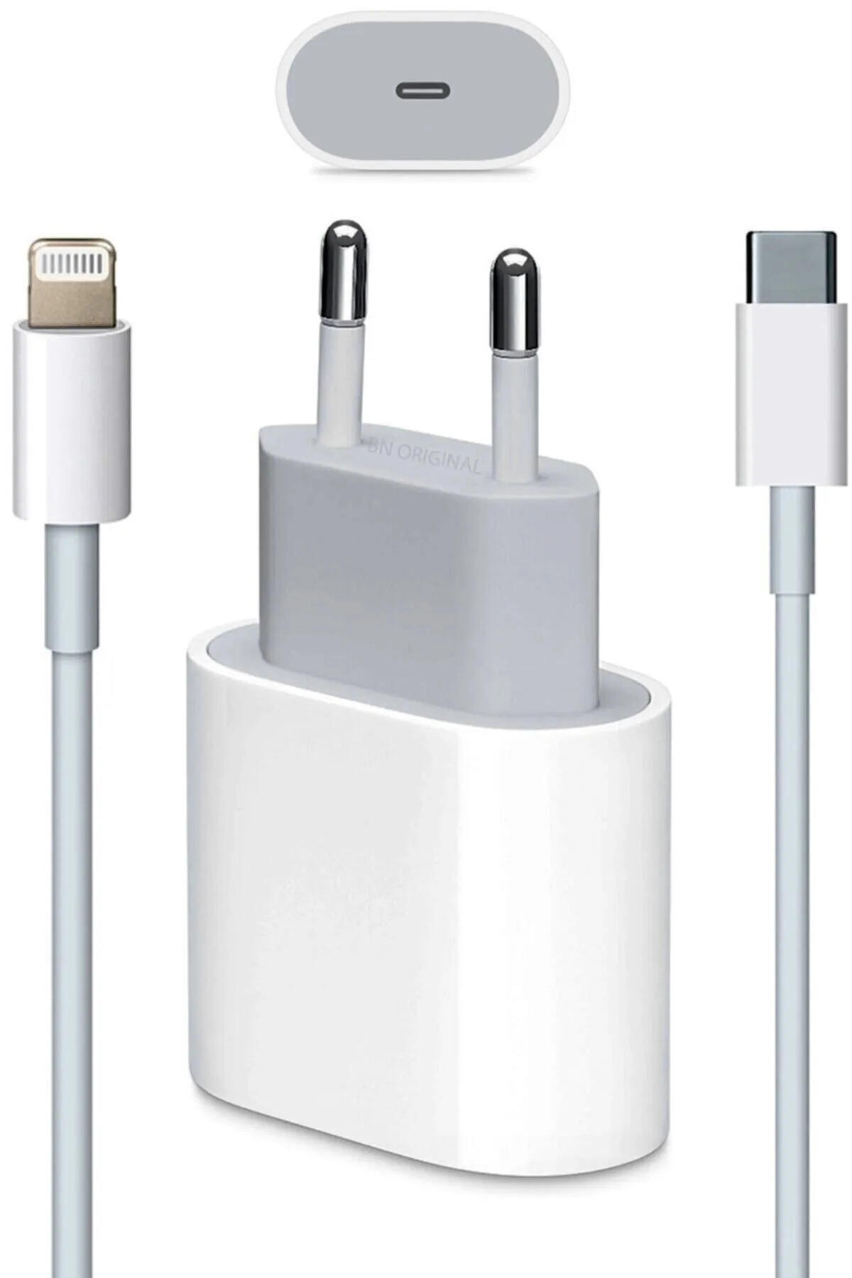 Konya Home iPhone USB Kablolu 20 W Hızlı Şarj Aleti Beyaz