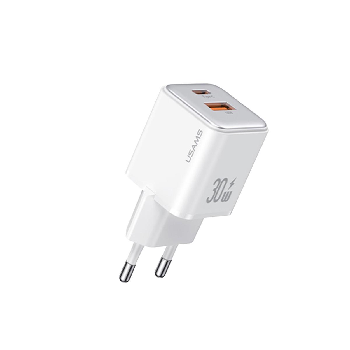 Usams US-CC189W Universal Type-C Kablolu Hızlı Şarj Aleti Beyaz