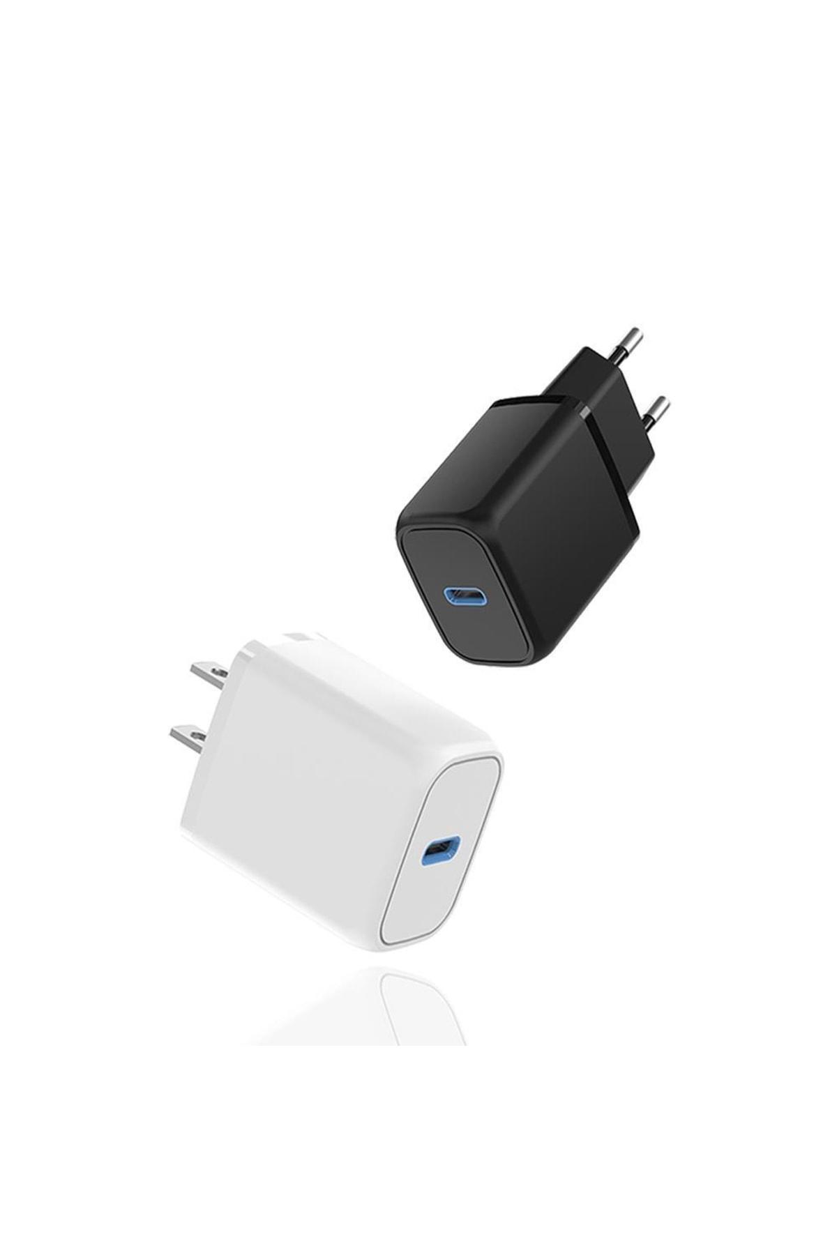 Hzl iPhone Lightning - Type-C Kablolu 20 W Hızlı Şarj Aleti Beyaz