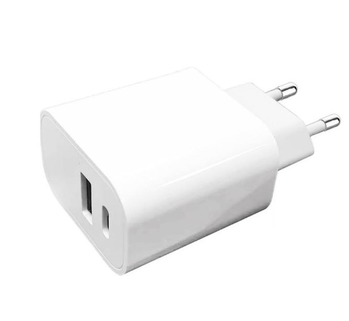 Sprange PTC8 Universal USB Kablolu 27 W Hızlı Şarj Aleti Beyaz