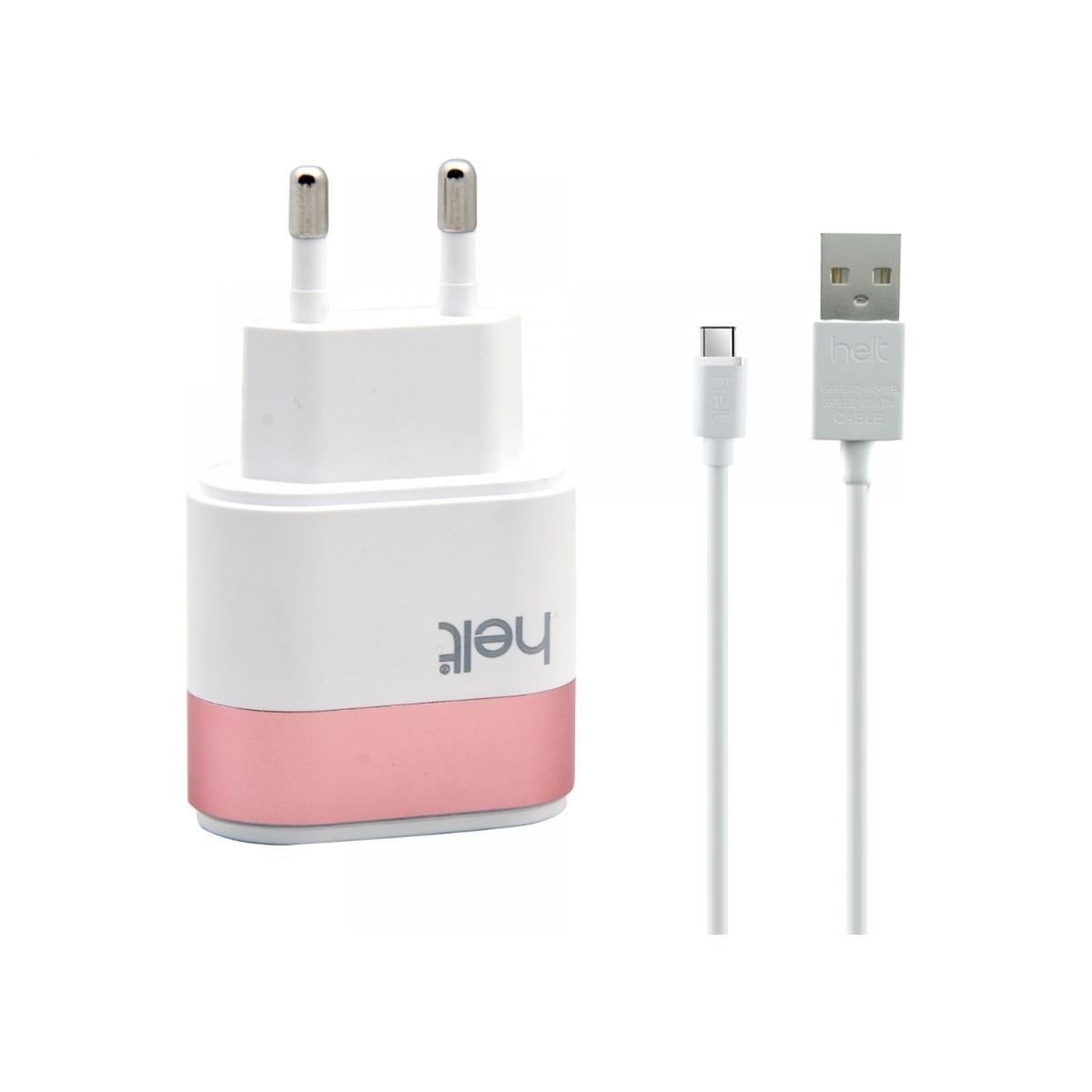 Helt Universal Type-C Kablolu Hızlı Şarj Aleti Beyaz