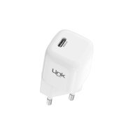 Linktech Universal Type-C Kablolu 20 W Hızlı Şarj Aleti Beyaz