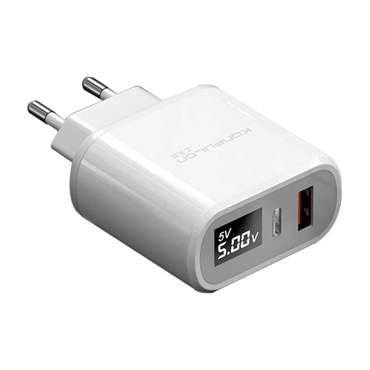 Konfulon C66 Universal Type-C Kablolu 20 W Hızlı Şarj Aleti Beyaz