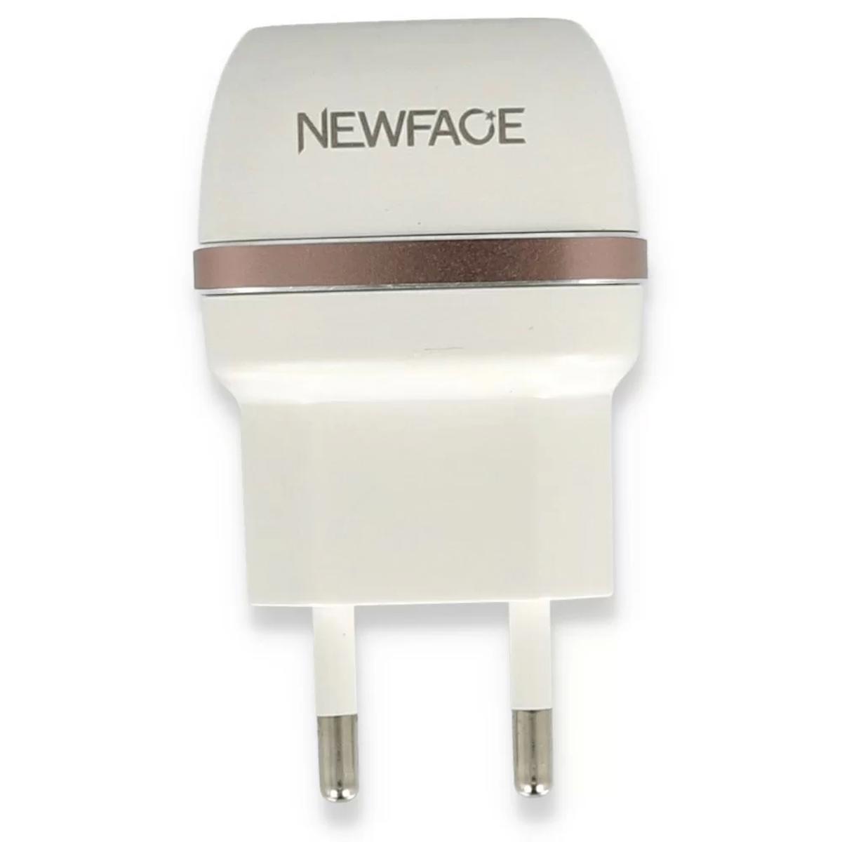 Newface C25 Universal Kablolu Hızlı Şarj Aleti Beyaz