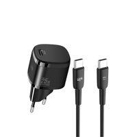 Linktech Universal Type-C Kablolu 25 W Hızlı Şarj Aleti Beyaz
