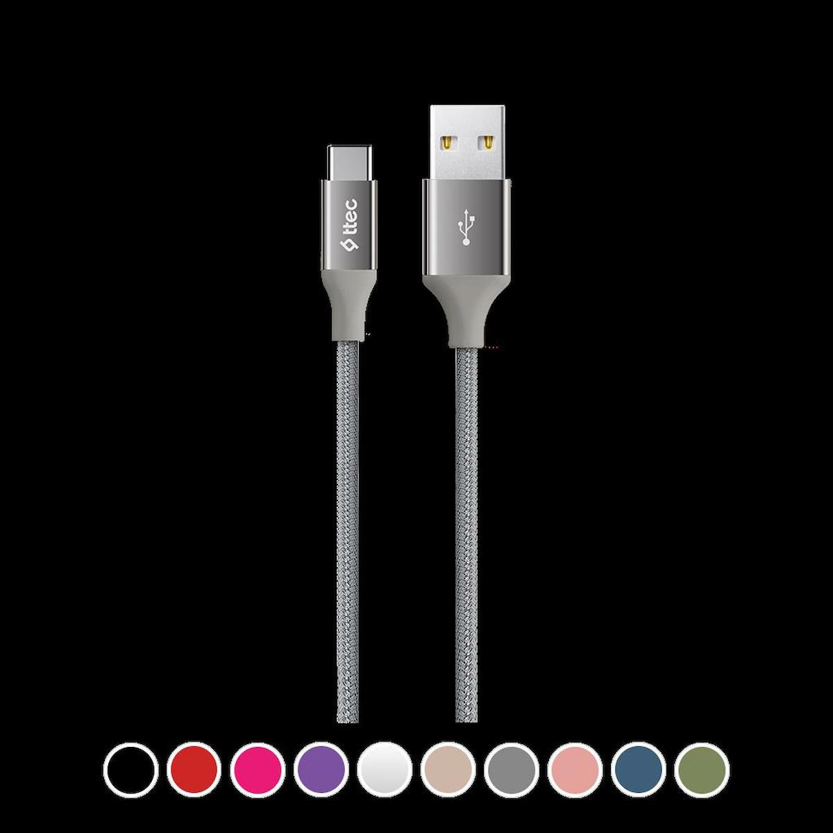 Ttec 2DK18 Universal Type-C Kablolu Hızlı Şarj Aleti Beyaz