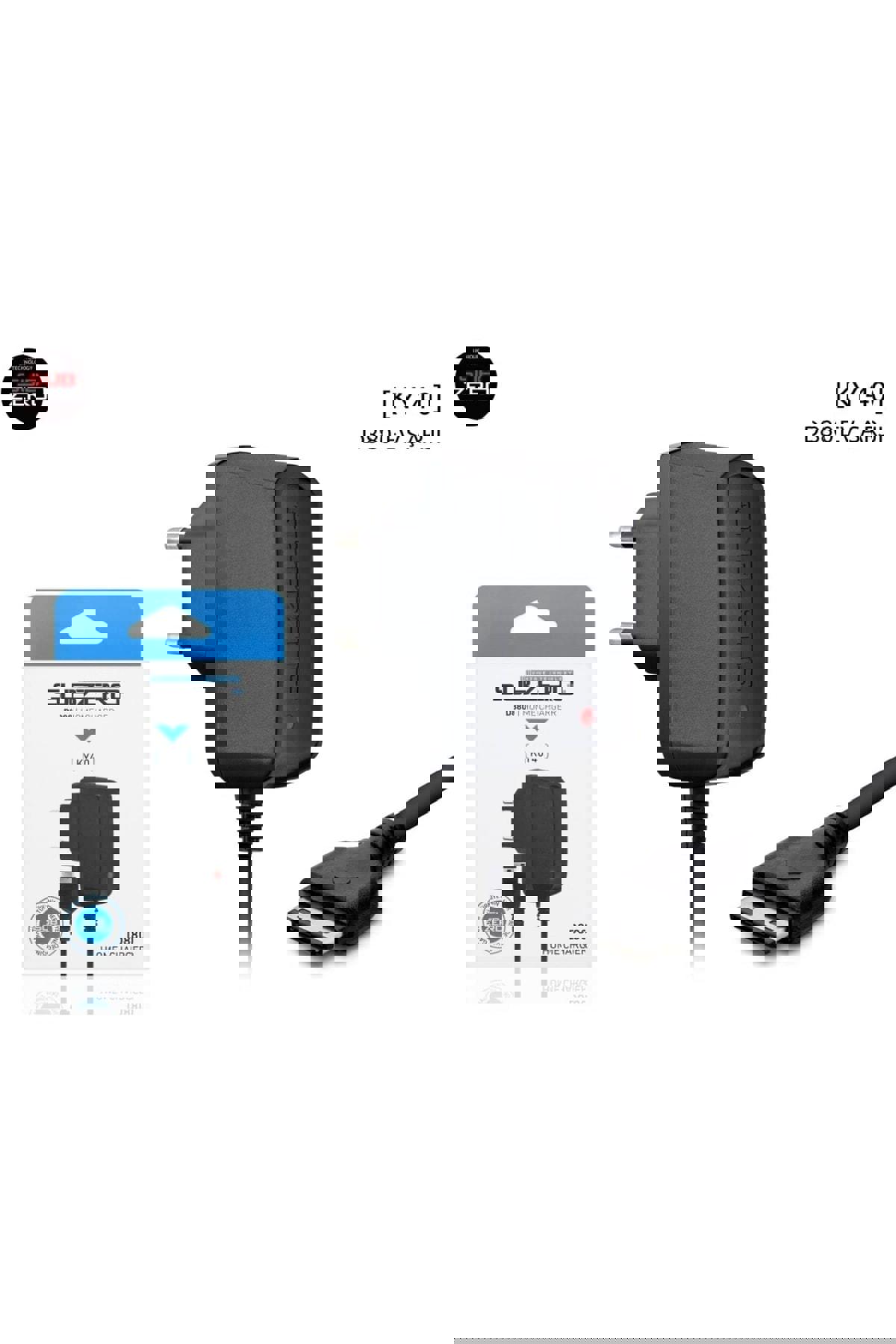 Teknolojipro KY40 USB Kablolu Hızlı Şarj Aleti Siyah