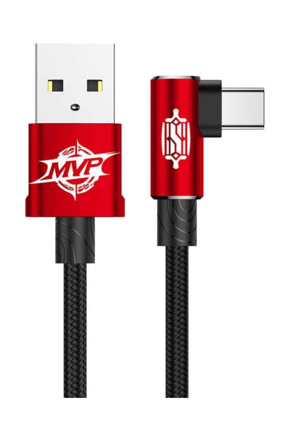 Mvp Elbow Universal Type-C Kablolu Hızlı Şarj Aleti Kırmızı