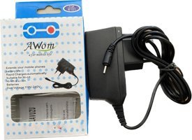 Awom İnce Uç Kablolu Hızlı Şarj Aleti Beyaz