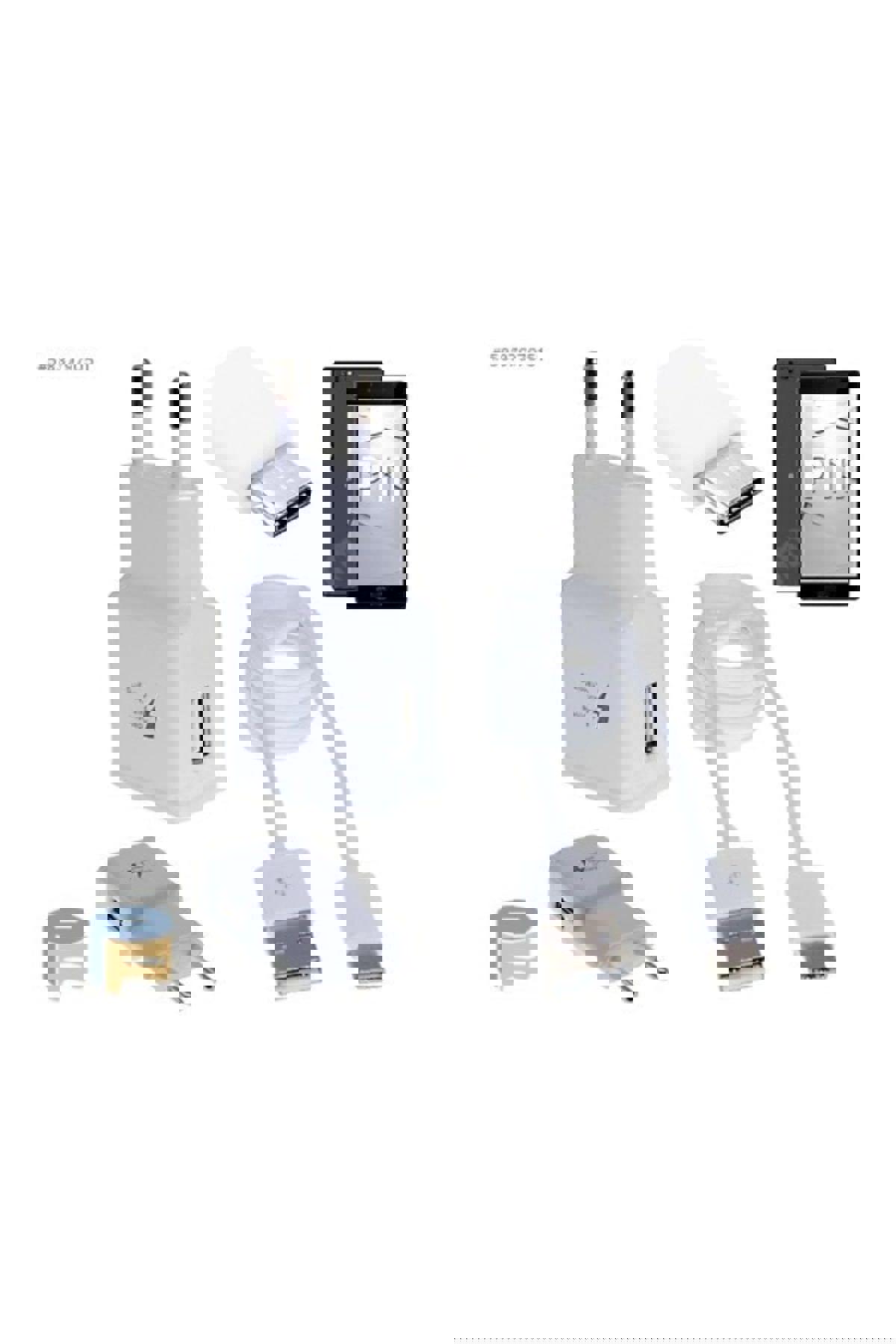 Protech Universal Type-C Kablolu 2.1 Amper Hızlı Şarj Aleti Beyaz