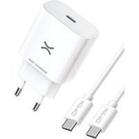 Omix Universal USB Kablolu 20 W Şarj Aleti Beyaz