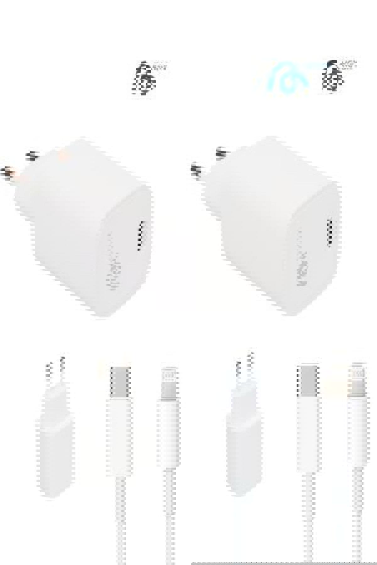 Dexover Universal Kablolu 20 W Hızlı Şarj Aleti Beyaz