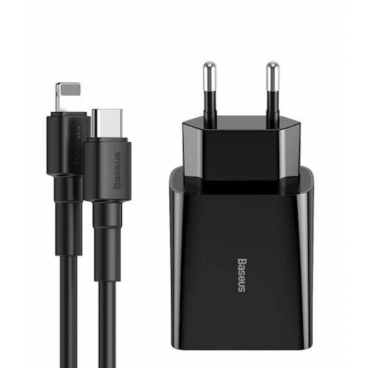 Polhammobile iPhone Lightning Kablolu 18 W Hızlı Şarj Aleti Siyah