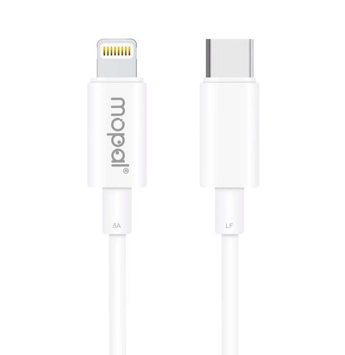 Mopal iPhone Type-C Kablolu Hızlı Şarj Aleti Beyaz