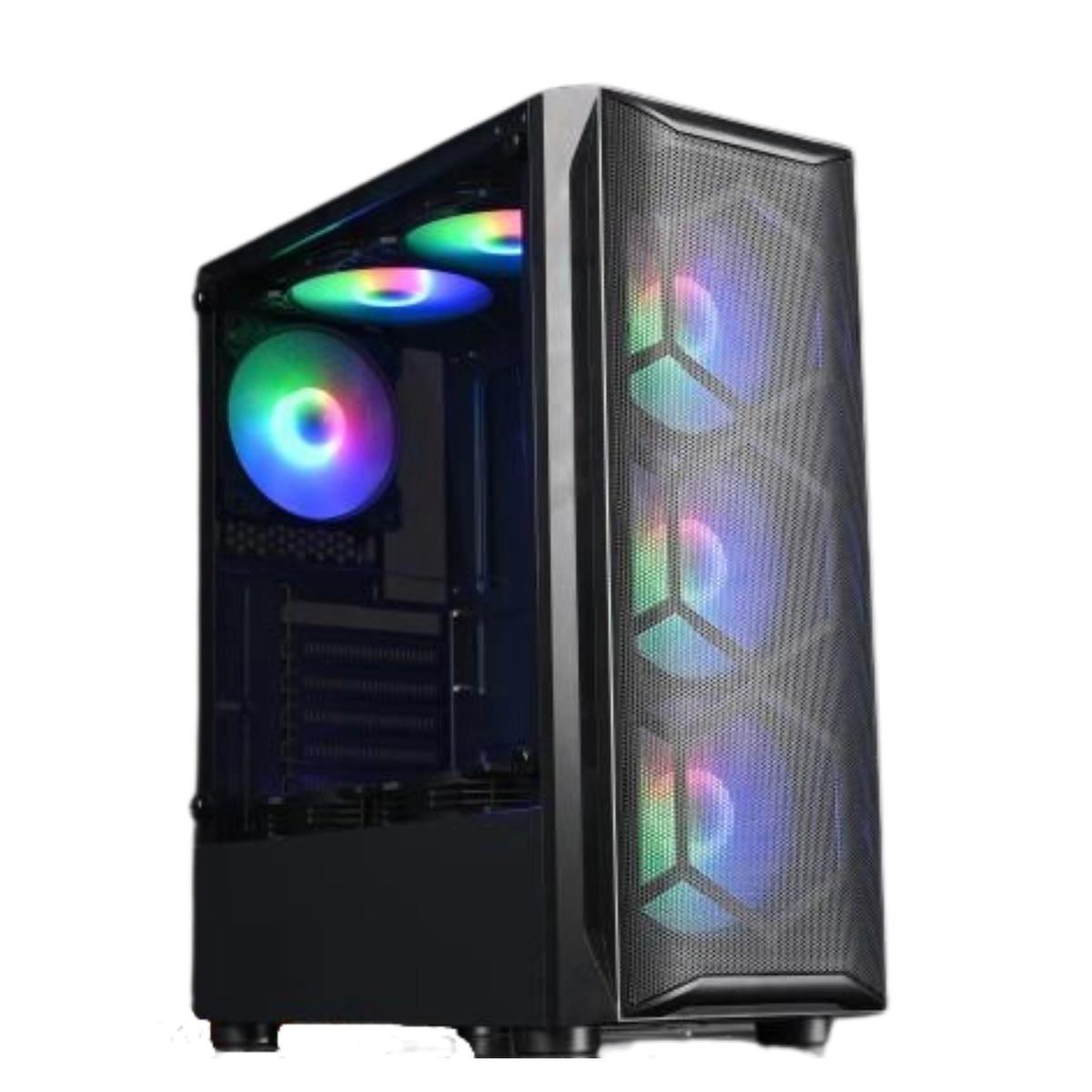 Blackbird Game Center Otigen RGB Mesh 4 Fanlı Siyah Dikey Kullanım ATX Oyuncu Bilgisayar Kasası