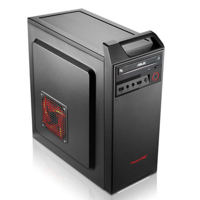 Asus A6-7480 RGB 1 Fanlı Siyah Dikey Kullanım ATX Bilgisayar Kasası