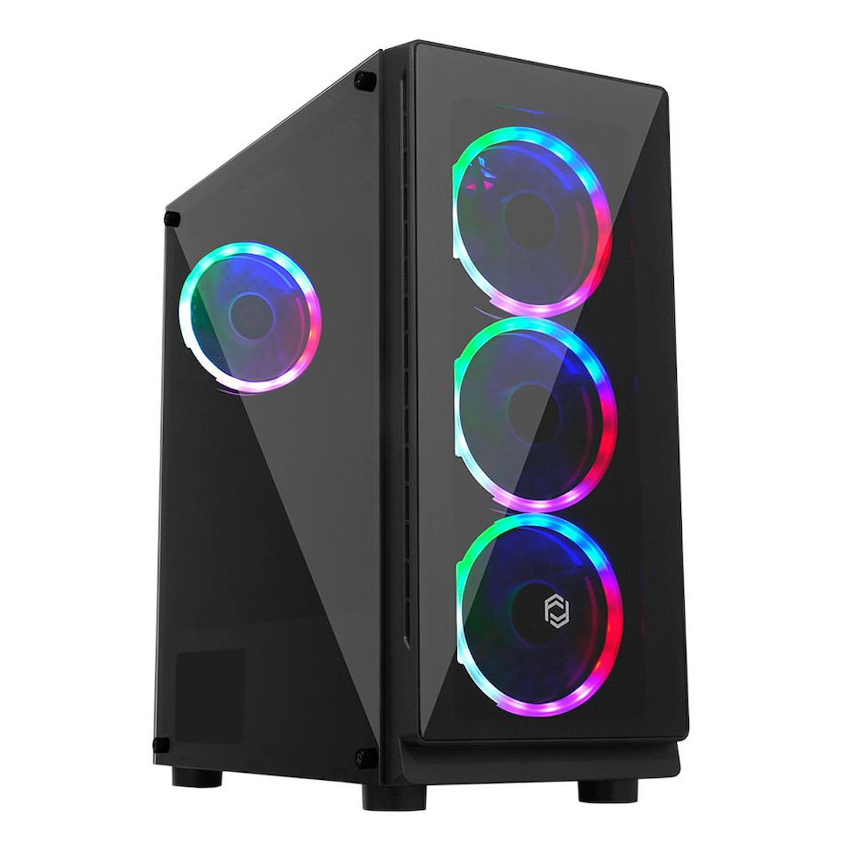 Frisby FC-9280G RGB 4 Fanlı Siyah Dikey Kullanım ATX Bilgisayar Kasası