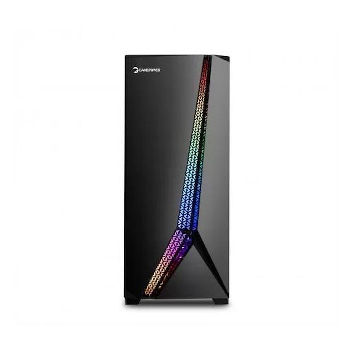 Gamepower Mythril RGB Mesh 1 Fanlı Siyah Dikey Kullanım ATX Bilgisayar Kasası