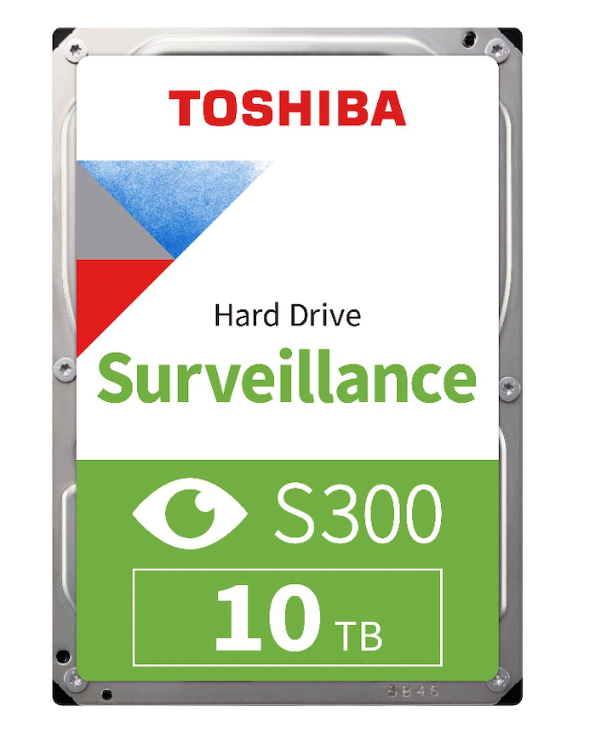 Toshiba S300 HDWT31AUZSVA 10 TB 3.5 inç 7200 RPM 256 MB SATA 3.0 Güvenlik Kamerası Harddisk