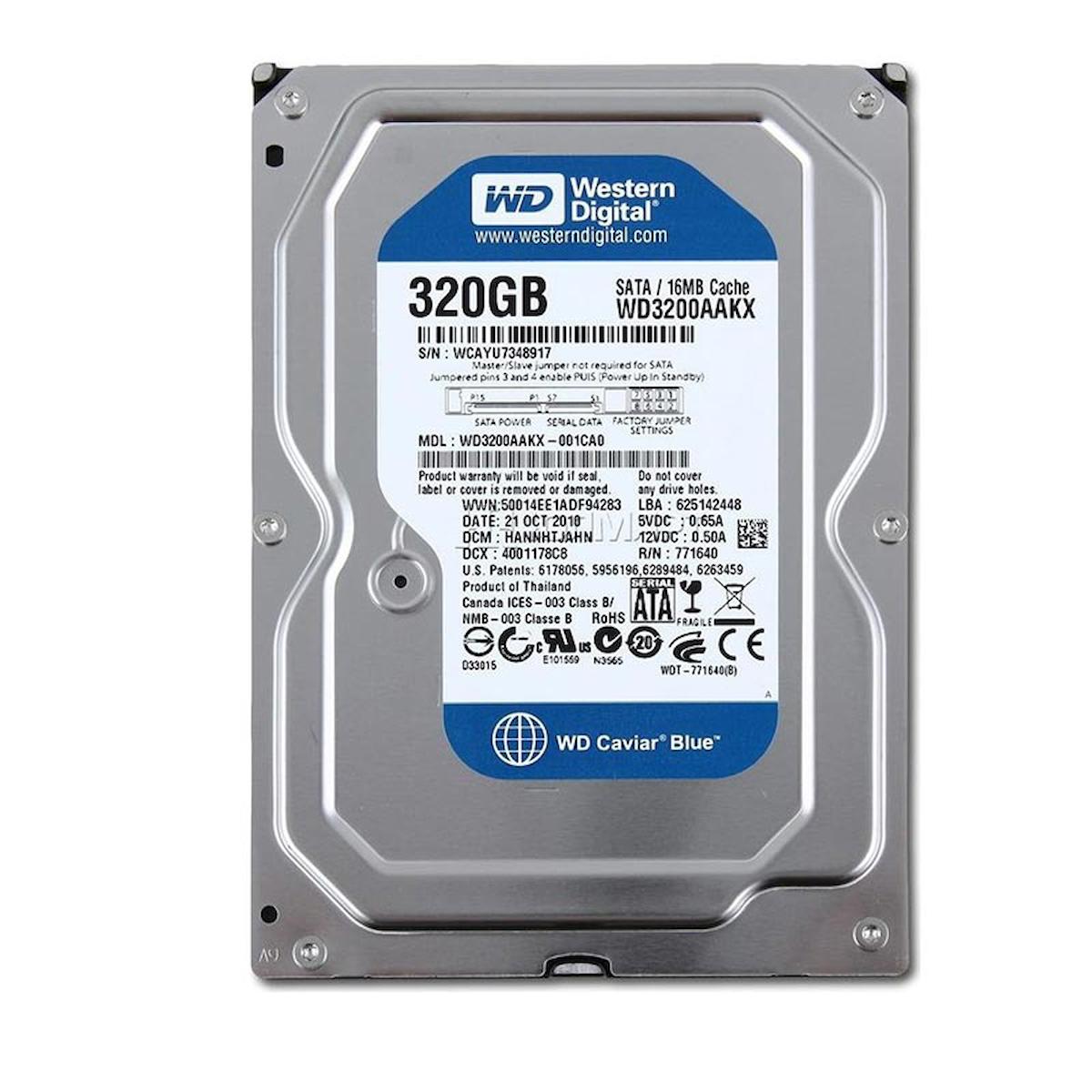Western Digital 320 GB 3.5 inç 7200 RPM SATA 3.0 PC Harddisk