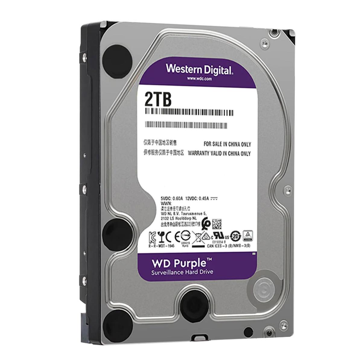 Western Digital 2 TB 3.5 inç 5400 RPM 64 MB SATA 3.0 Güvenlik Kamerası Harddisk