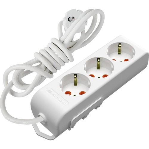 Mutlusan Ri-Tech Topraklı İç Mekan Üçlü Elektrik Prizi Beyaz