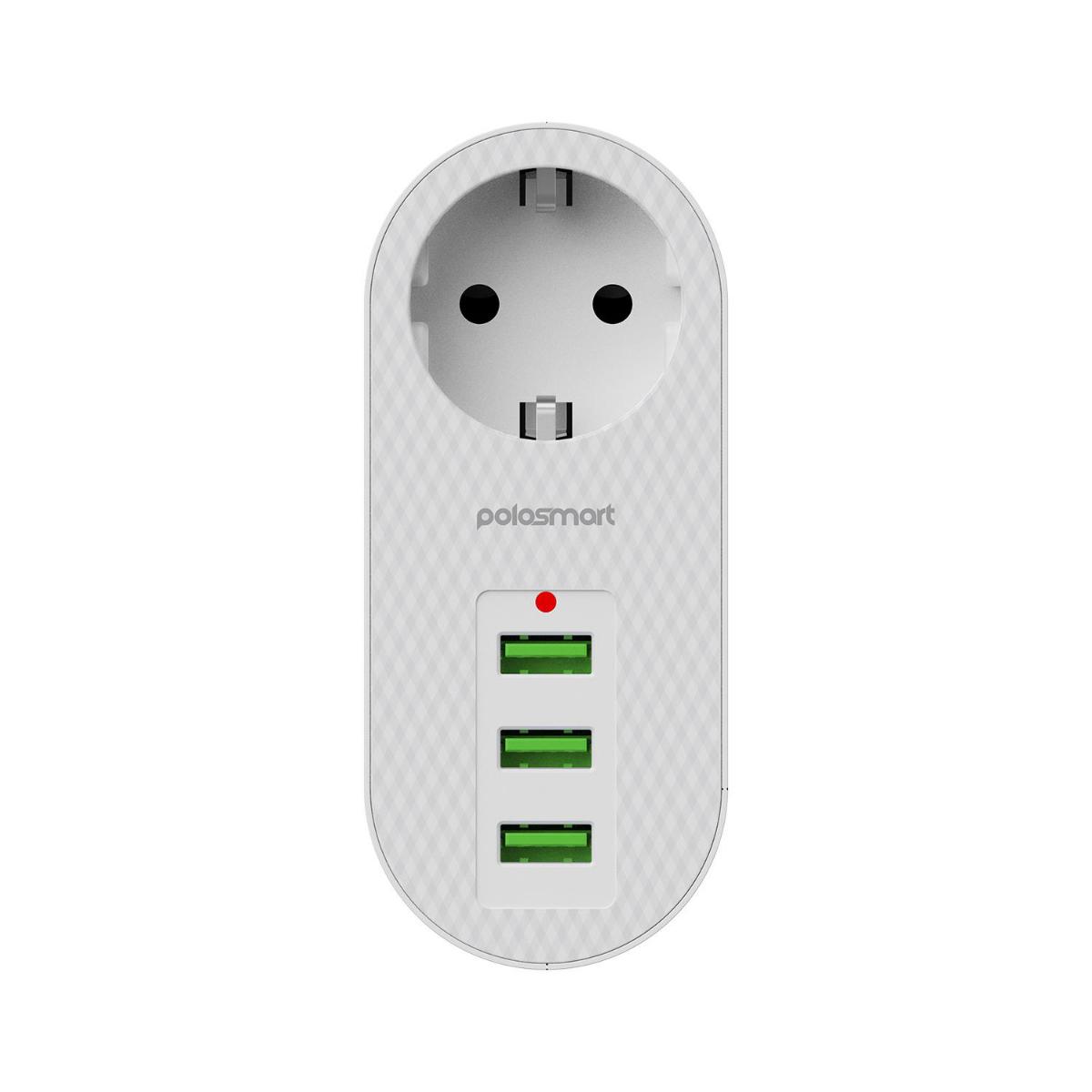 Polosmart MP11 USB Girişli Topraklı İç Mekan Tekli Priz Beyaz