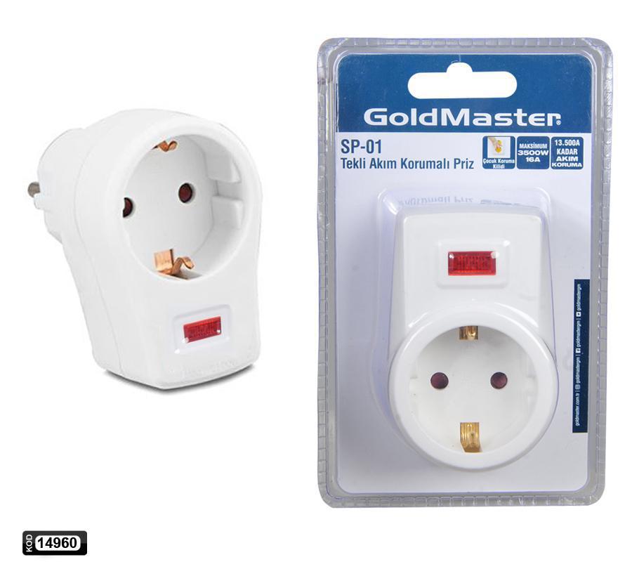 Fetih SP-01 İç Mekan Tekli Priz Beyaz