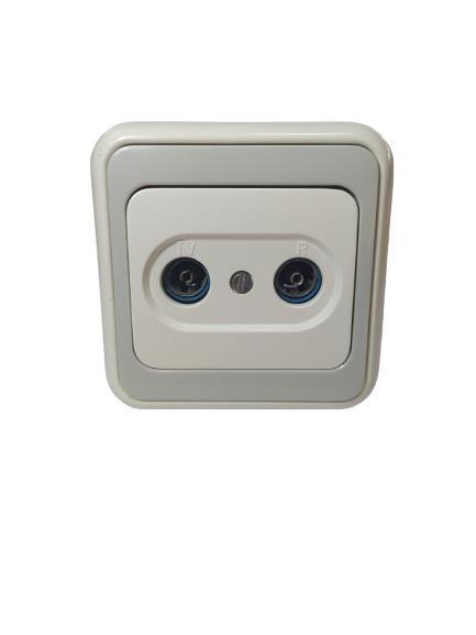 Gürbüz Volkan Çerçeveli İç Mekan 7'li Elektrik Prizi Gri