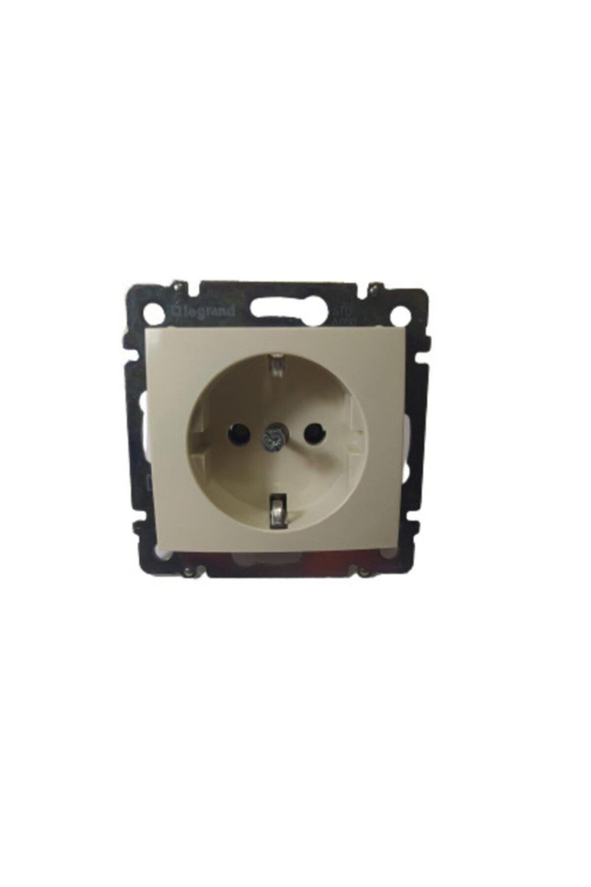Legrand Valena Çerçeveli İç Mekan Tekli Elektrik Prizi Bej