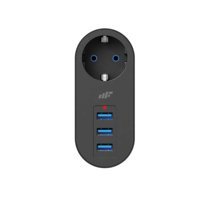 MF Product 672 USB Girişli Topraklı İç Mekan Tekli Priz Siyah